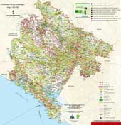 карта походов черногория