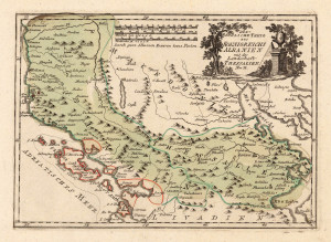 Королевство Албания -карта-литография 17 век